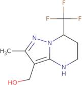 [2-Methyl-7-(trifluoromethyl)-4H,5H,6H,7H-pyrazolo[1,5-a]pyrimidin-3-yl]methanol
