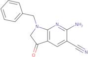 6-Amino-1-benzyl-3-oxo-2,3-dihydro-1H-pyrrolo[2,3-b]pyridine-5-carbonitrile
