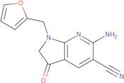 6-Amino-1-(furan-2-ylmethyl)-3-oxo-1H,2H,3H-pyrrolo[2,3-b]pyridine-5-carbonitrile