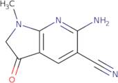 6-Amino-1-methyl-3-oxo-2,3-dihydro-1H-pyrrolo[2,3-b]pyridine-5-carbonitrile