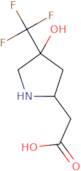 2-[4-Hydroxy-4-(trifluoromethyl)pyrrolidin-2-yl]acetic acid