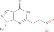 3-{1-Methyl-4-oxo-1H,4H,5H-pyrazolo[3,4-d]pyrimidin-6-yl}propanoic acid