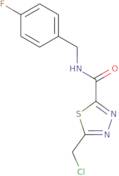 5-(Chloromethyl)-N-[(4-fluorophenyl)methyl]-1,3,4-thiadiazole-2-carboxamide