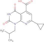 7-Cyclopropyl-1-(2-methylpropyl)-2,4-dioxo-1H,2H,3H,4H-pyrido[2,3-d]pyrimidine-5-carboxylic acid