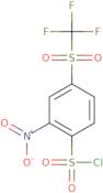 2-Nitro-4-trifluoromethanesulfonylbenzene-1-sulfonyl chloride