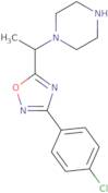 1-{1-[3-(4-Chlorophenyl)-1,2,4-oxadiazol-5-yl]ethyl}piperazine