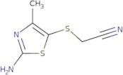 2-[(2-Amino-4-methyl-1,3-thiazol-5-yl)sulfanyl]acetonitrile