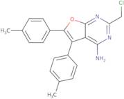 2-(Chloromethyl)-5,6-bis(4-methylphenyl)furo[2,3-d]pyrimidin-4-amine