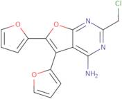 2-(Chloromethyl)-5,6-di-2-furylfuro[2,3-d]pyrimidin-4-amine