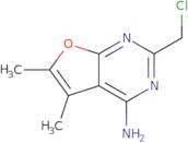 2-(Chloromethyl)-5,6-dimethylfuro[2,3-d]pyrimidin-4-amine