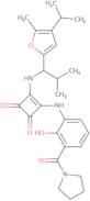 (R)-3-((2-Hydroxy-3-(pyrrolidine1-carbonyl)phenyl)amino)-4-((1-(4-isopropyl-5-methylfuran-2-yl)-2-methylpropyl)amino)cyclobut-3-ene- 1,2-dione