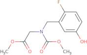 Methyl N-(2-fluoro-5-hydroxybenzyl)-N-(methoxycarbonyl)glycinate