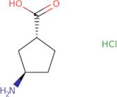 (1R,3R)-3-Aminocyclopentanecarboxylic acid hydrochloride ee