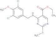 Ethyl 4-[(3,5-dichloro-4-methoxyphenyl)methylamino]-2-methylsulfanylpyrimidine-5-carboxylate