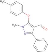 1-Methyl-5-(4-methylphenoxy)-3-phenyl-1H-pyrazole-4-carbaldehyde