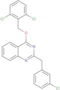 2-[(3-Chlorophenyl)methyl]-4-[(2,6-dichlorophenyl)methoxy]quinazoline