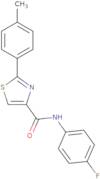 N-(4-Fluorophenyl)-2-(4-methylphenyl)-1,3-thiazole-4-carboxamide