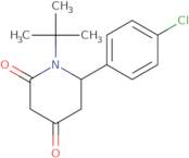 1-tert-Butyl-6-(4-chlorophenyl)piperidine-2,4-dione