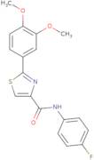 2-(3,4-Dimethoxyphenyl)-N-(4-fluorophenyl)-1,3-thiazole-4-carboxamide