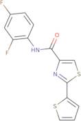 N-(2,4-Difluorophenyl)-2-(thiophen-2-yl)-1,3-thiazole-4-carboxamide