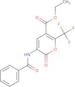 Ethyl 3-benzamido-2-oxo-6-(trifluoromethyl)-2H-pyran-5-carboxylate