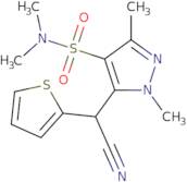 5-[Cyano(2-thienyl)methyl]-N,N,1,3-tetramethyl-1H-pyrazole-4-sulfonamide
