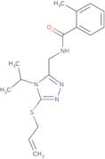 N-{[5-(Allylsulfanyl)-4-isopropyl-4H-1,2,4-triazol-3-yl]methyl}-2-methylbenzenecarboxamide