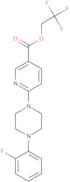 2,2,2-Trifluoroethyl 6-[4-(2-fluorophenyl)piperazin-1-yl]pyridine-3-carboxylate