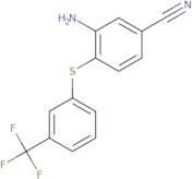 3-Amino-4-{[3-(trifluoromethyl)phenyl]sulfanyl}benzonitrile