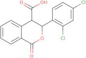 3-(2,4-Dichlorophenyl)-1-oxo-3,4-dihydro-1H-isochromene-4-carboxylic acid