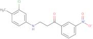 3-(3-Chloro-4-methylanilino)-1-(3-nitrophenyl)-1-propanone