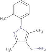 [3,5-Dimethyl-1-(2-methylphenyl)-1H-pyrazol-4-yl]methanamine