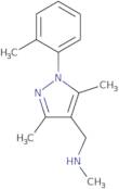 {[3,5-Dimethyl-1-(2-methylphenyl)-1H-pyrazol-4-yl]methyl}(methyl)amine