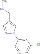 {[1-(3-Chlorophenyl)-1H-pyrazol-4-yl]methyl}(methyl)amine