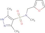 N-(Furan-2-ylmethyl)-N,3,5-trimethyl-1H-pyrazole-4-sulfonamide