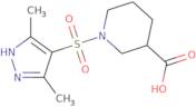 1-[(3,5-Dimethyl-1H-pyrazol-4-yl)sulfonyl]piperidine-3-carboxylic acid