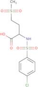 2-(4-Chlorobenzenesulfonamido)-4-methanesulfonylbutanoic acid