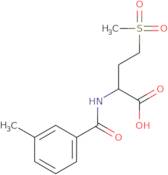 4-Methanesulfonyl-2-[(3-methylphenyl)formamido]butanoic acid