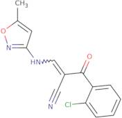 2-((2-chlorophenyl)carbonyl)-3-((5-methylisoxazol-3-yl)amino)prop-2-enenitrile