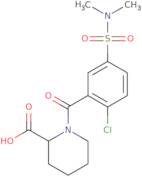 1-[2-Chloro-5-(dimethylsulfamoyl)benzoyl]piperidine-2-carboxylic acid