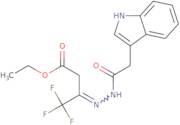 ethyl 4-aza-4-(2-indol-3-ylacetylamino)-3-(trifluoromethyl)but-3-enoate