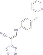 2-(2H-2,3,4,5-tetraazolyl)-3-((4-(2-pyridylthio)phenyl)amino)prop-2-enenitrile