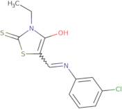 5-(((3-chlorophenyl)amino)methylene)-3-ethyl-2-thioxo-1,3-thiazolidin-4-one