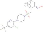 4-(3-chloro-5-(trifluoromethyl)(2-pyridyl))-1-(((2-(hydroxyimino)-7,7-dimethylbicyclo[2.2.1]heptyl…