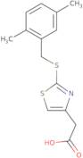 {2-[(2,5-Dimethylbenzyl)thio]-1,3-thiazol-4-yl}acetic acid