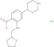 (2-Nitro-5-piperazin-1-ylphenyl)(tetrahydrofuran-2-ylmethyl)amine hydrochloride