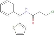 3-Chloro-N-[phenyl(thiophen-2-yl)methyl]propanamide