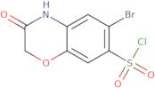 6-Bromo-3-oxo-3,4-dihydro-2H-1,4-benzoxazine-7-sulfonyl chloride