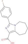3-(4-Fluorophenyl)-5H,6H,7H,8H,9H-imidazo[1,5-a]azepine-1-carboxylic acid