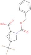 2-[(Benzyloxy)carbonyl]-4-(trifluoromethyl)-2-azabicyclo[2.1.1]hexane-1-carboxylic acid